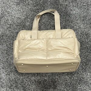 Beis Expandable Duffle in Beige